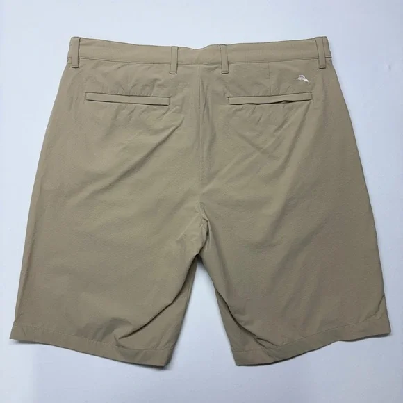 Tommy Bahama Chip Shot Island Zone 10” Short sz 35 Khaki - Picture 2 of 7